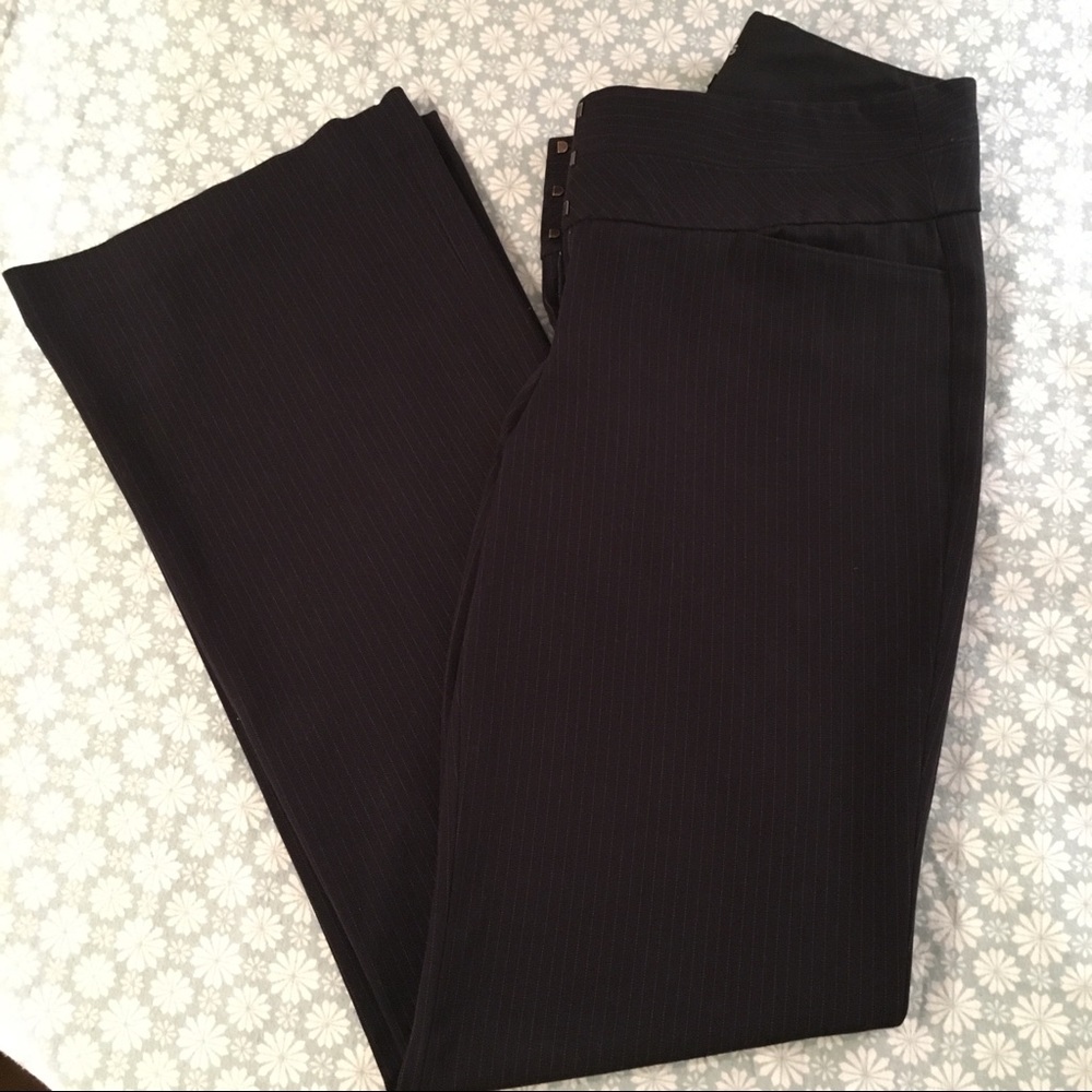 Express Editor Pant - Navy, Wide Leg